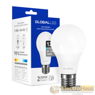 LED лампа GLOBAL A60 12W яркий свет 220V E27 (1-GBL-166-02)